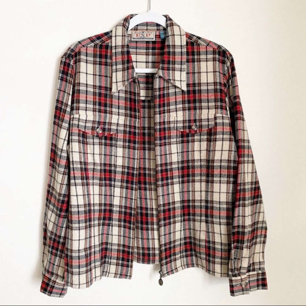 VINTAGE plaid size XS shacket EXP by Express